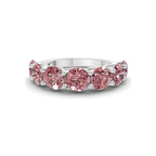 Platinum Leandra Round Lab Diamond Anniversary Band (1 Ct. Tw.) front image