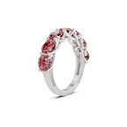 Platinum Leandra Round Lab Diamond Anniversary Band (1 Ct. Tw.) left