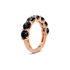 14ct Rose Gold Raquel Round Lab Diamond Anniversary Band (1 Ct. Tw.) left