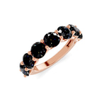 14ct Rose Gold Raquel Round Lab Diamond Anniversary Band (1 Ct. Tw.) right