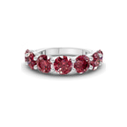 9ct White Gold Raquel Round Lab Diamond Anniversary Band (1 Ct. Tw.) front image