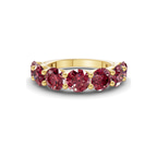 14ct Yellow Gold Raquel Round Lab Diamond Anniversary Band (1 Ct. Tw.) front image