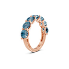 14ct Rose Gold Raquel Round Lab Diamond Anniversary Band (1 Ct. Tw.) left