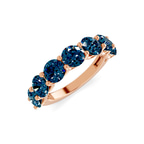 14ct Rose Gold Raquel Round Lab Diamond Anniversary Band (1 Ct. Tw.) right