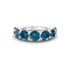 9ct White Gold Raquel Round Lab Diamond Anniversary Band (1 Ct. Tw.) front image