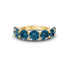 14ct Yellow Gold Raquel Round Lab Diamond Anniversary Band (1 Ct. Tw.) front image