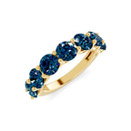 14ct Yellow Gold Raquel Round Lab Diamond Anniversary Band (1 Ct. Tw.) right