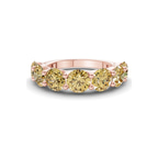 14ct Rose Gold Raquel Round Lab Diamond Anniversary Band (1 Ct. Tw.) front image