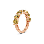14ct Rose Gold Raquel Round Lab Diamond Anniversary Band (1 Ct. Tw.) left