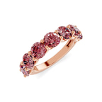 14ct Rose Gold Raquel Round Lab Diamond Anniversary Band (1 Ct. Tw.) right
