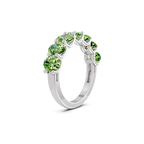 10kt White Gold Yolanda Oval Lab Diamond Anniversary Band (3 Ct. Tw.) left
