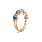 14kt Rose Gold Penelope Pear Lab Diamond Anniversary Band (1/2 Ct. Tw.) standing product image one