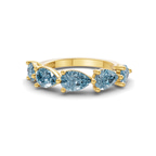 14kt Yellow Gold Penelope Pear Lab Diamond Anniversary Band (1/2 Ct. Tw.) front image