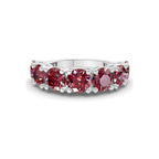 Platinum Adela Round Lab Diamond Anniversary Band (3 Ct. Tw.) front image