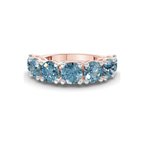 10kt Rose Gold Adela Round Lab Diamond Anniversary Band (3 Ct. Tw.) front image