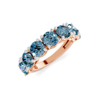 10kt Rose Gold Adela Round Lab Diamond Anniversary Band (3 Ct. Tw.) right