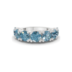 Platinum Adela Round Lab Diamond Anniversary Band (3 Ct. Tw.) front image