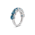 Platinum Adela Round Lab Diamond Anniversary Band (3 Ct. Tw.) left