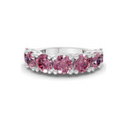 Platinum Adela Round Lab Diamond Anniversary Band (1 Ct. Tw.) front image