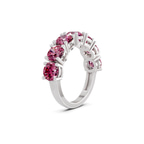 Platinum Adela Round Lab Diamond Anniversary Band (1 Ct. Tw.) left