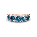 14kt Rose Gold Adela Round Lab Diamond Anniversary Band (3 Ct. Tw.) front image