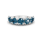 Platinum Adela Round Lab Diamond Anniversary Band (3 Ct. Tw.) front image