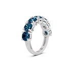Platinum Adela Round Lab Diamond Anniversary Band (3 Ct. Tw.) left