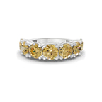 Platinum Adela Round Lab Diamond Anniversary Band (3 Ct. Tw.) front image