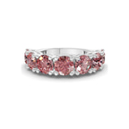 Platinum Adela Round Lab Diamond Anniversary Band (3 Ct. Tw.) front image