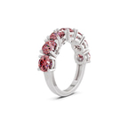 Platinum Adela Round Lab Diamond Anniversary Band (3 Ct. Tw.) left