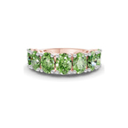 10kt Rose Gold Blanca Oval Lab Diamond Anniversary Band (4 Ct. Tw.) front image