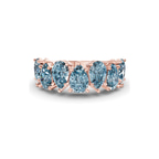 10kt Rose Gold Juana Pear Lab Diamond Anniversary Band (1 Ct. Tw.) front image
