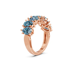 10kt Rose Gold Juana Pear Lab Diamond Anniversary Band (1 Ct. Tw.) left