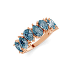 10kt Rose Gold Juana Pear Lab Diamond Anniversary Band (1 Ct. Tw.) right