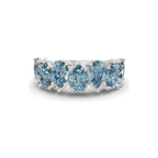 14kt White Gold Juana Pear Lab Diamond Anniversary Band (1 Ct. Tw.) front image
