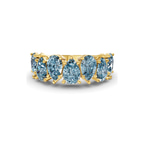 10kt Yellow Gold Juana Pear Lab Diamond Anniversary Band (1 Ct. Tw.) front image