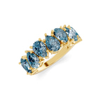10kt Yellow Gold Juana Pear Lab Diamond Anniversary Band (1 Ct. Tw.) right