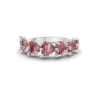 Platinum Patricia Heart Lab Diamond Anniversary Band (1 Ct. Tw.) front image