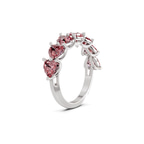 Platinum Patricia Heart Lab Diamond Anniversary Band (1 Ct. Tw.) left