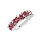 10kt White Gold Rafaela Heart Lab Diamond Anniversary Band (1 Ct. Tw.) right