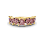 10kt Yellow Gold Rafaela Heart Lab Diamond Anniversary Band (1 Ct. Tw.) front image