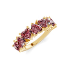 10kt Yellow Gold Rafaela Heart Lab Diamond Anniversary Band (1 Ct. Tw.) right