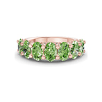10kt Rose Gold Minerva Oval Lab Diamond Anniversary Band (2 Ct. Tw.) front image