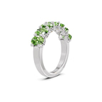 Platinum Minerva Oval Lab Diamond Anniversary Band (4 Ct. Tw.) left
