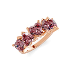 14ct Rose Gold Octavia Heart Lab Diamond Anniversary Band (1 Ct. Tw.) side right image one