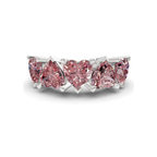 9ct White Gold Octavia Heart Lab Diamond Anniversary Band (1 Ct. Tw.) front image