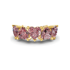 9ct Yellow Gold Octavia Heart Lab Diamond Anniversary Band (1 Ct. Tw.) front image
