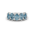 Platinum Blakely Pear Lab Diamond Anniversary Band (1/2 Ct. Tw.) front image