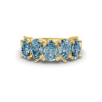 14kt Yellow Gold Blakely Pear Lab Diamond Anniversary Band (1/2 Ct. Tw.) front image