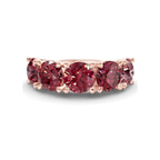 9ct Rose Gold Noella Round Lab Diamond Anniversary Band (7 Ct. Tw.) front image